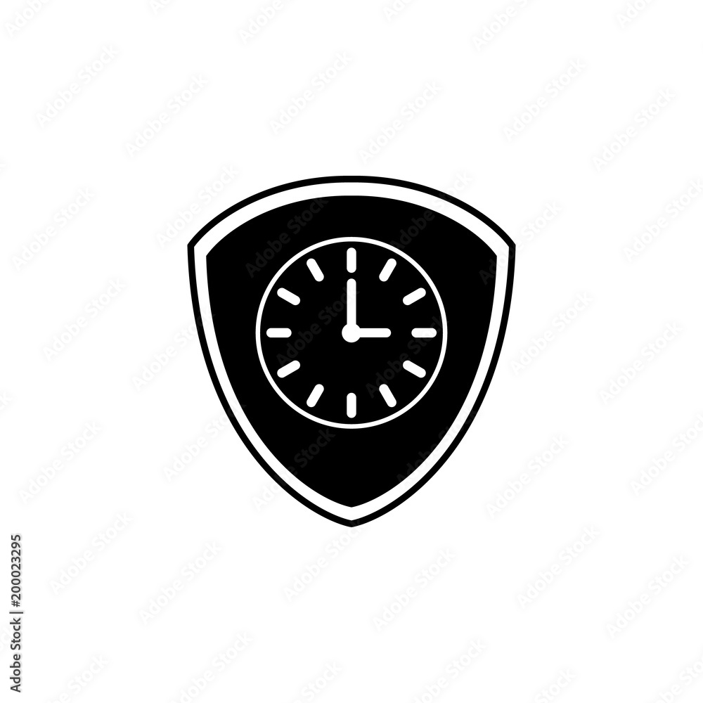 watch and shield icon. Element of time managment illustration. Premium quality graphic design icon. Signs and symbols collection icon for websites, web design, mobile app watch and shield icon. Element of time managment illustration. Premium quality graphic design icon. Signs and symbols collection icon for websites, web design, mobile app