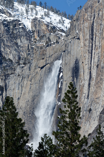 Yosemite falls in Yosemite Valley
