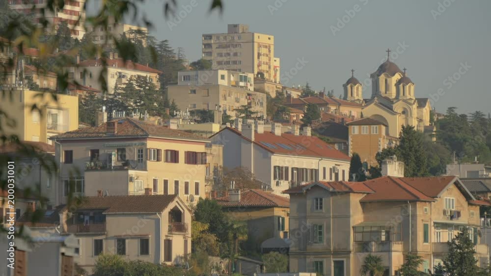 Houses on a hill in Rijeka Houses on a hill in Rijeka