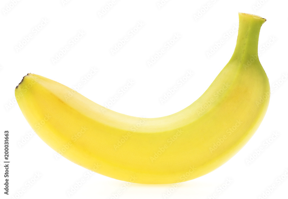 Ripe banana isolated on white background Ripe banana isolated on white background