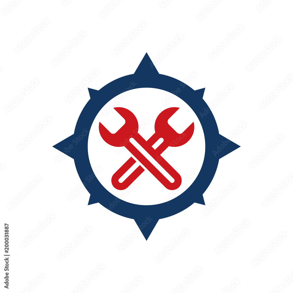 Fix Compass Logo Icon Design Fix Compass Logo Icon Design