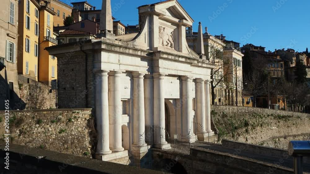 Bergamo, Italy, the old town. One of the beautiful city in Italy