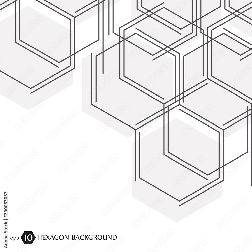 Hexagonal geometric background. Vector connection with lines and social network. Business presentation for your design and text. Minimal graphic concept. Eps 10 stock vector illustration. Hexagonal geometric background. Vector connection with lines and social network. Business presentation for your design and text. Minimal graphic concept. Eps 10 stock vector illustration.