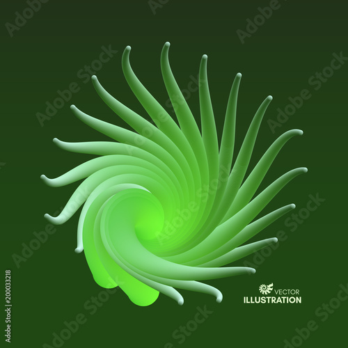 Aloe vera. Vector art illustration. Dynamic effect. Cover design template. Can be used for advertising, marketing, presentation.