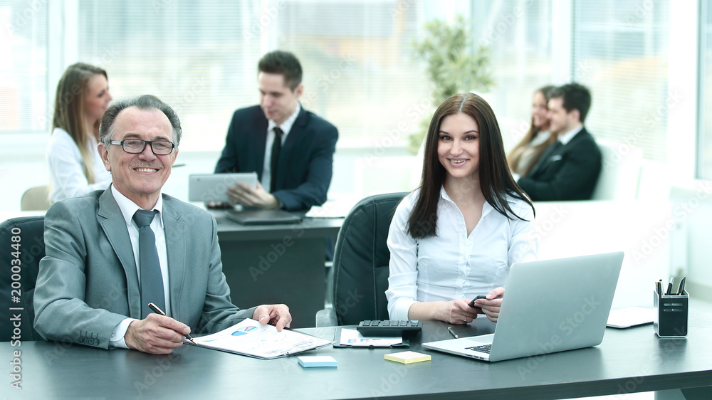 businessman and business team at the workplace