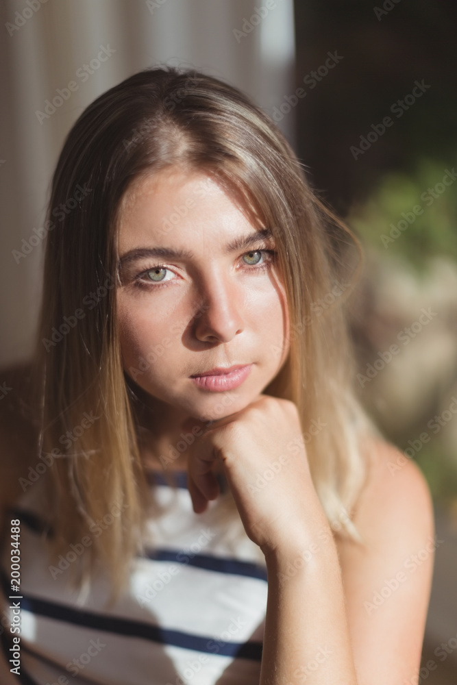Beautiful woman at home Beautiful woman at home