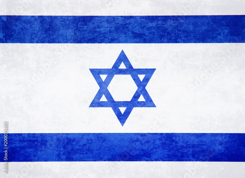 Flag of Israel grunge