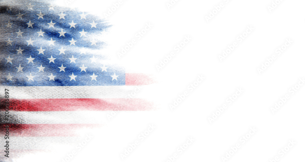 Flag of USA - obrazy, fototapety, plakaty 