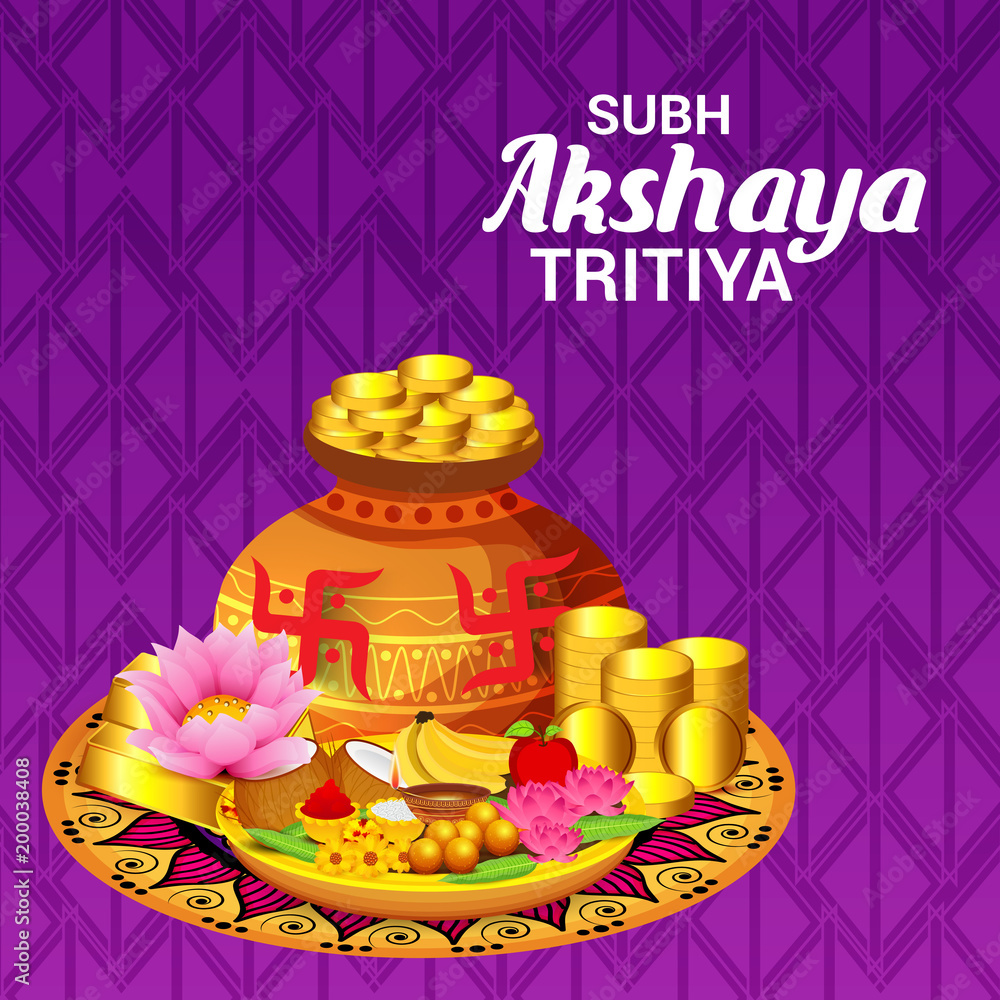 Fototapeta premium Akshaya Tritiya Celebration.