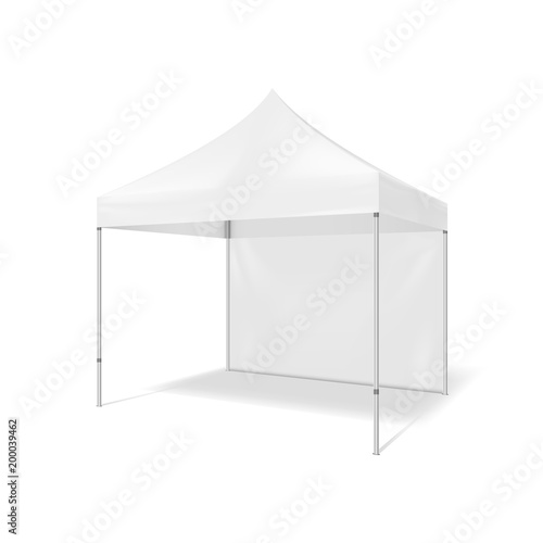 Folding tent. Illustration isolated on white background. Graphic concept for your design