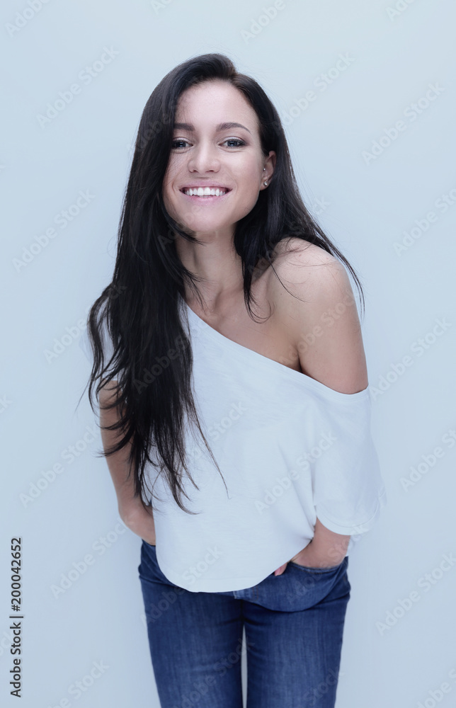 Portrait of confident young woman. Beauty and fashion. Portrait of confident young woman. Beauty and fashion.
