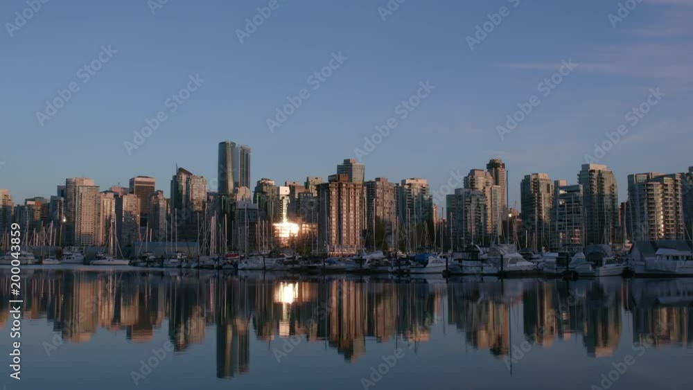 Vancouver city from the water Vancouver city from the water