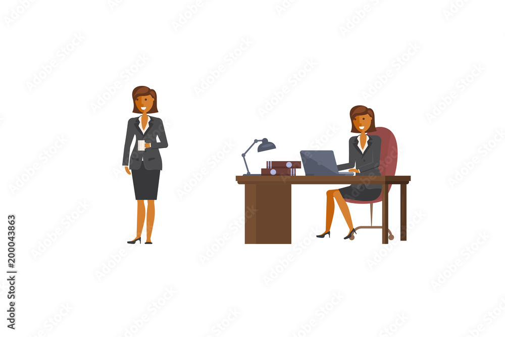 business woman character business woman character