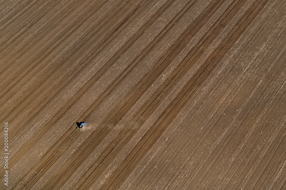 Fototapeta premium Aerial view of agricultural fields in the Lockyer Valley, Queensland, Australia