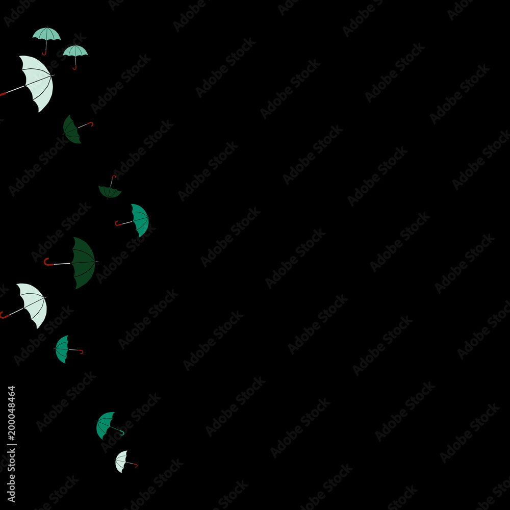 Pretty summer background with umbrellas. Umbrellas In Cartoon Free Style. Pattern Art Illustration Vector Pretty summer background with umbrellas. Umbrellas In Cartoon Free Style. Pattern Art Illustration Vector