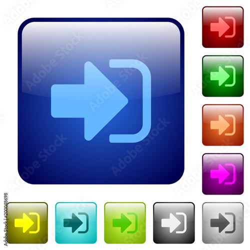 Sign in color square buttons