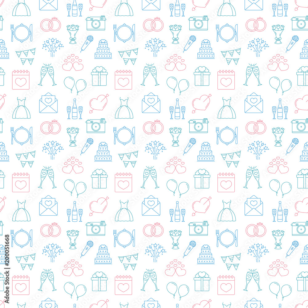 Wedding Seamless Pattern Wedding Seamless Pattern