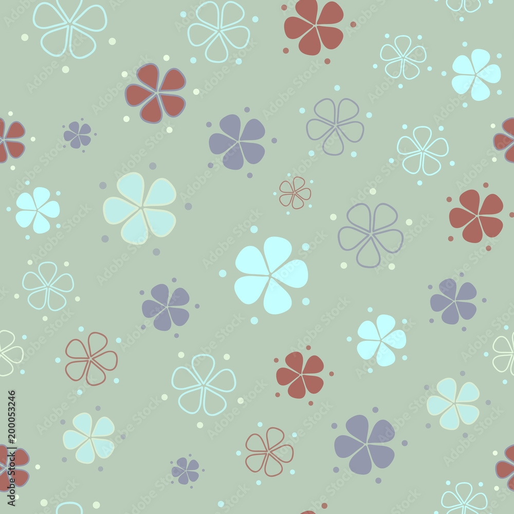 Simple pastel floral pattern Simple pastel floral pattern