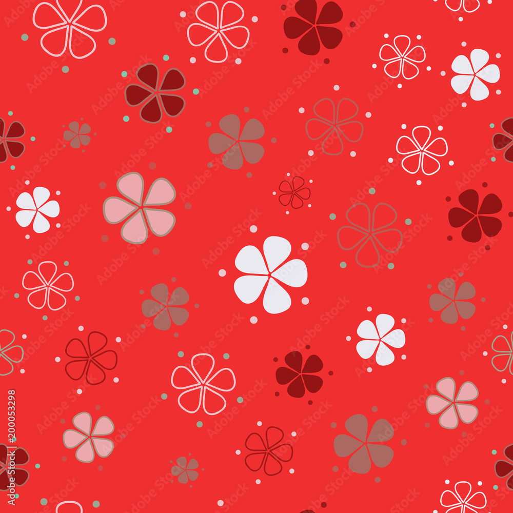 Simple pastel floral pattern Simple pastel floral pattern