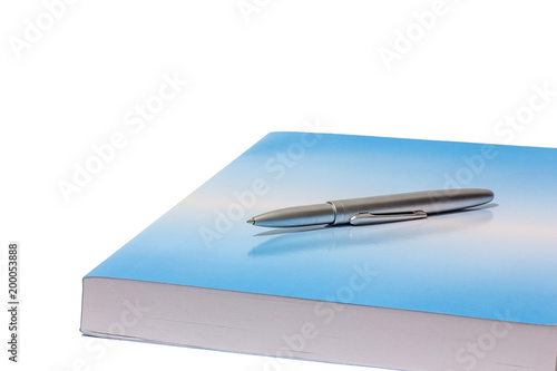 notebook on white isolated