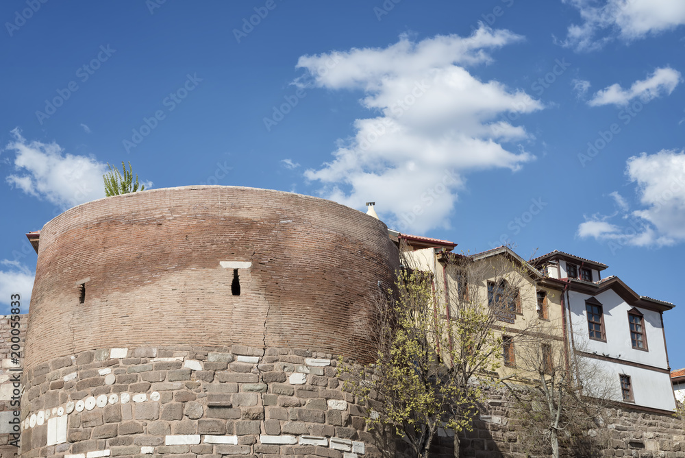 Old Traditional Houses Adjacent To Ankara Castle Walls, Ankara, Turkey Old Traditional Houses Adjacent To Ankara Castle Walls, Ankara, Turkey