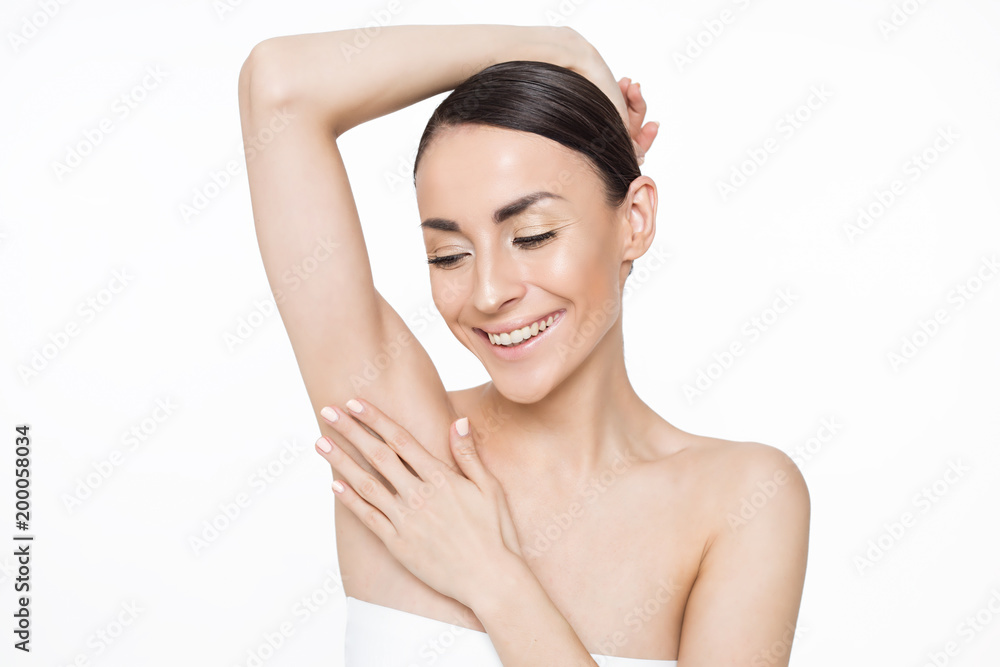 Portrait of beautiful woman. Beauty and Spa. Concept of skin care Portrait of beautiful woman. Beauty and Spa. Concept of skin care