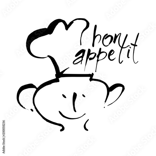 bon appetit lettering template