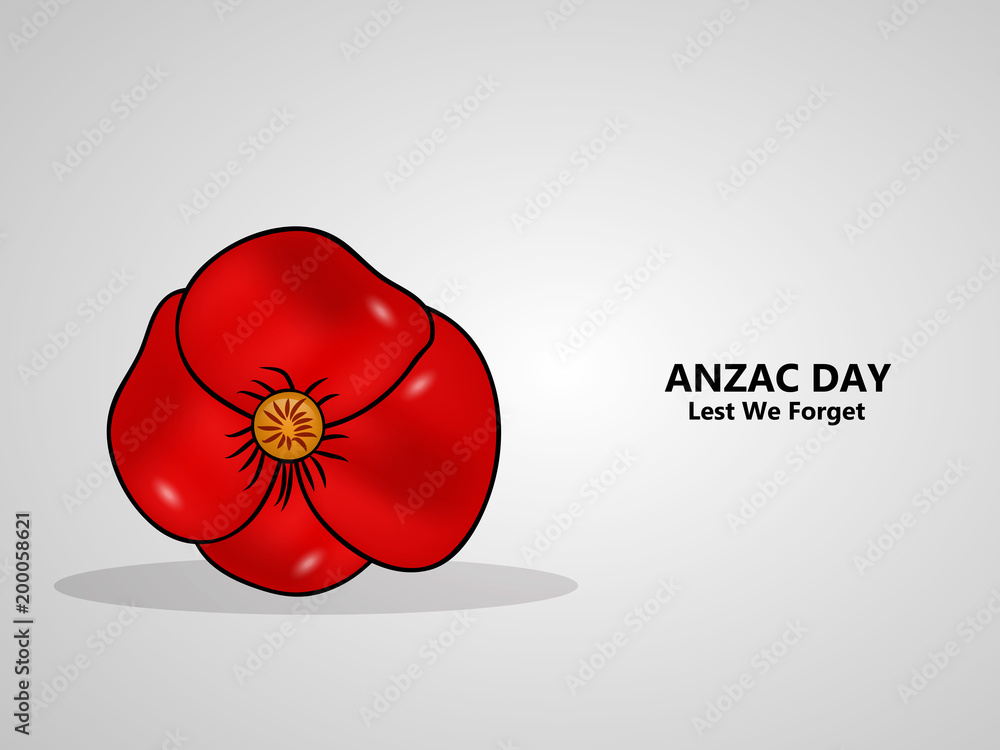 Obraz Illustration of Anzac Day background