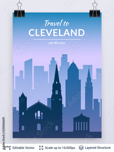Cleveland famous city scape.