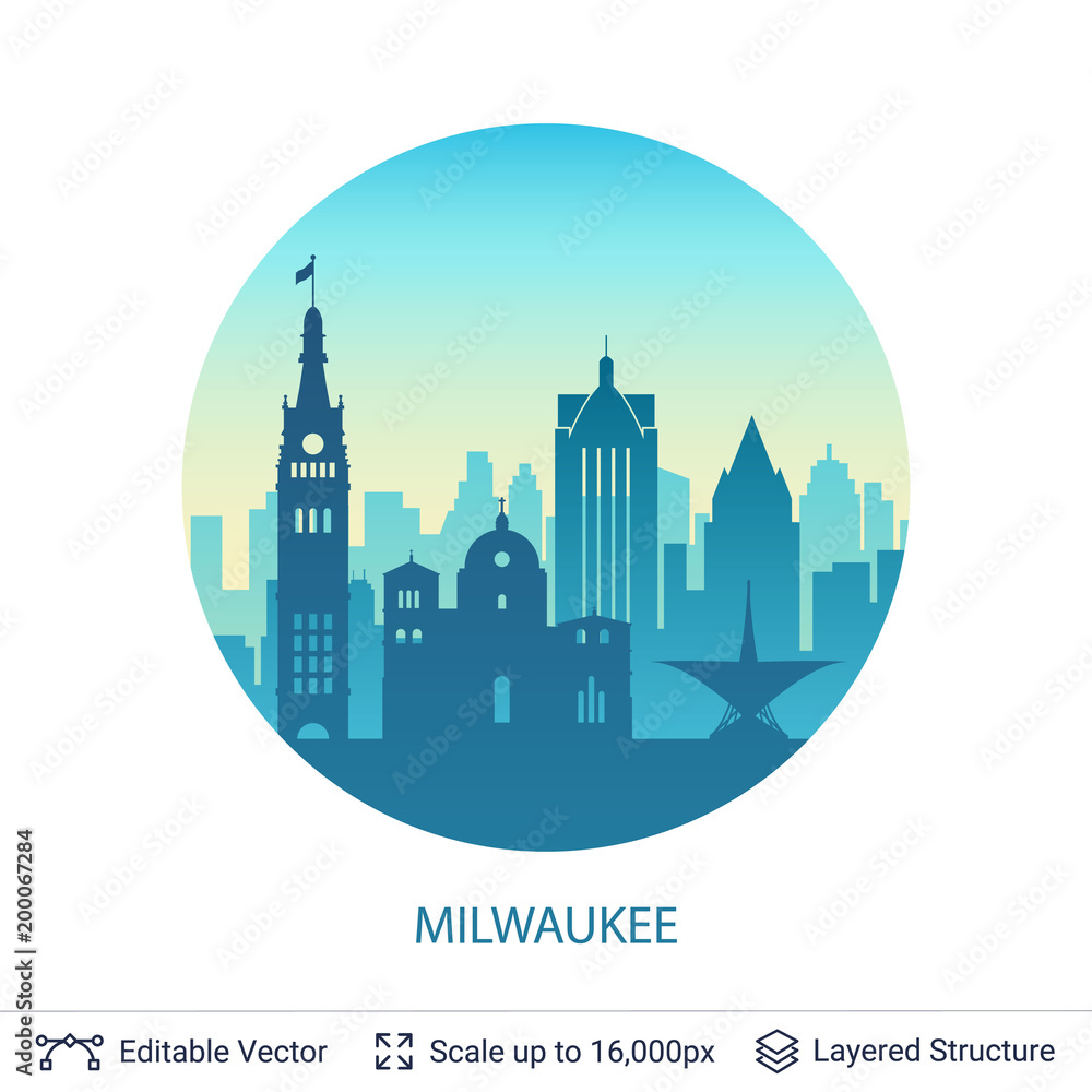 Milwaukee famous city scape.