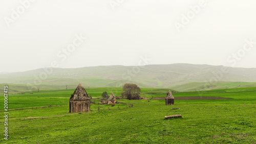 Ancient historical mausoleums complex of of the 16th century. District of Shemakhy city, Azerbaijan photo