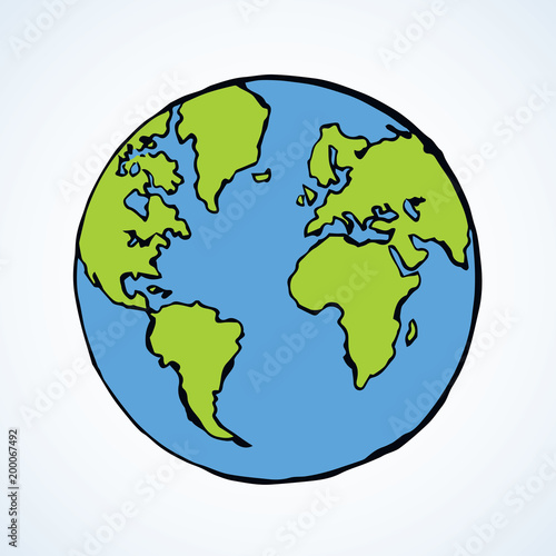 Planet. Vector drawing