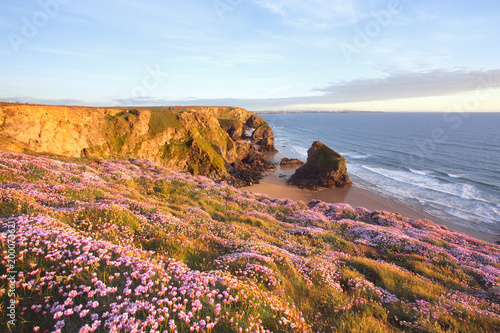 Bedruthan Steps Cornwall uk