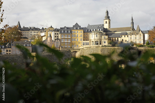 Luxembourg city view on a sunny day