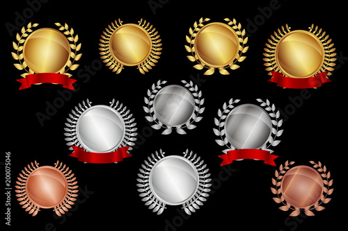 Jubiläum Set - Medaillen gold silber bronze