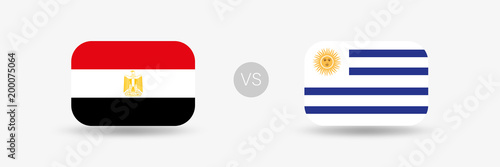 Ägypten gegen Uruguay - Fuball Banner