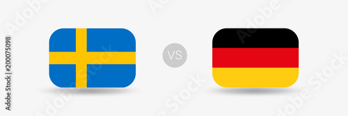 Deutschland gegen Schweden - Fuball Banner