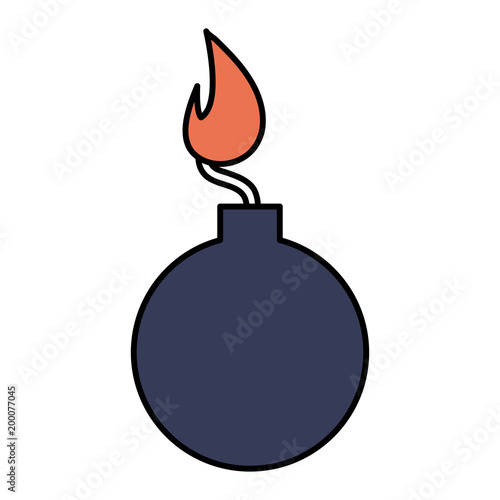 boom explosive isolated icon vector illustration design