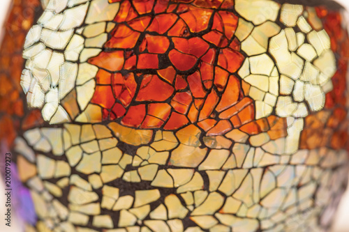 Stained Glass Light Reflection Background