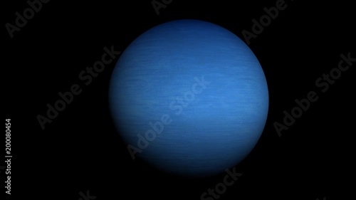 Neptune. Alpha Channel Included. Looped