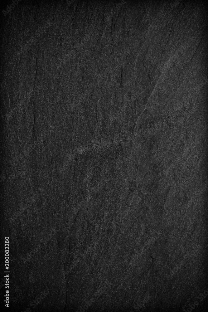 Fototapeta premium Dark grey black slate background or texture.