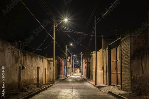 Calle de Zimapán. Hidalgo, México photo