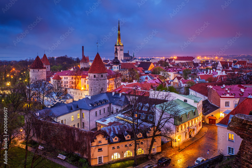 Fototapeta premium Tallinn Medieval Old Town, Estonia