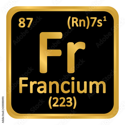 Periodic table element polonium icon.