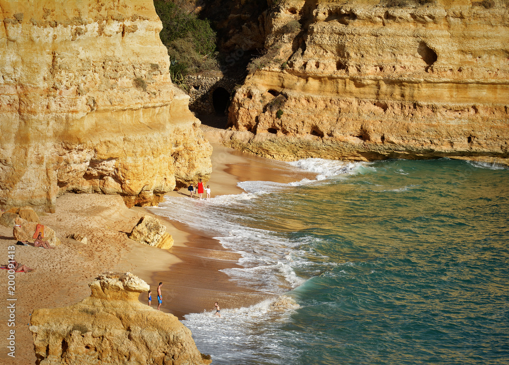 Algarve beach, amazing destination in portugal and  all seasons attraction for many tourists in entire world