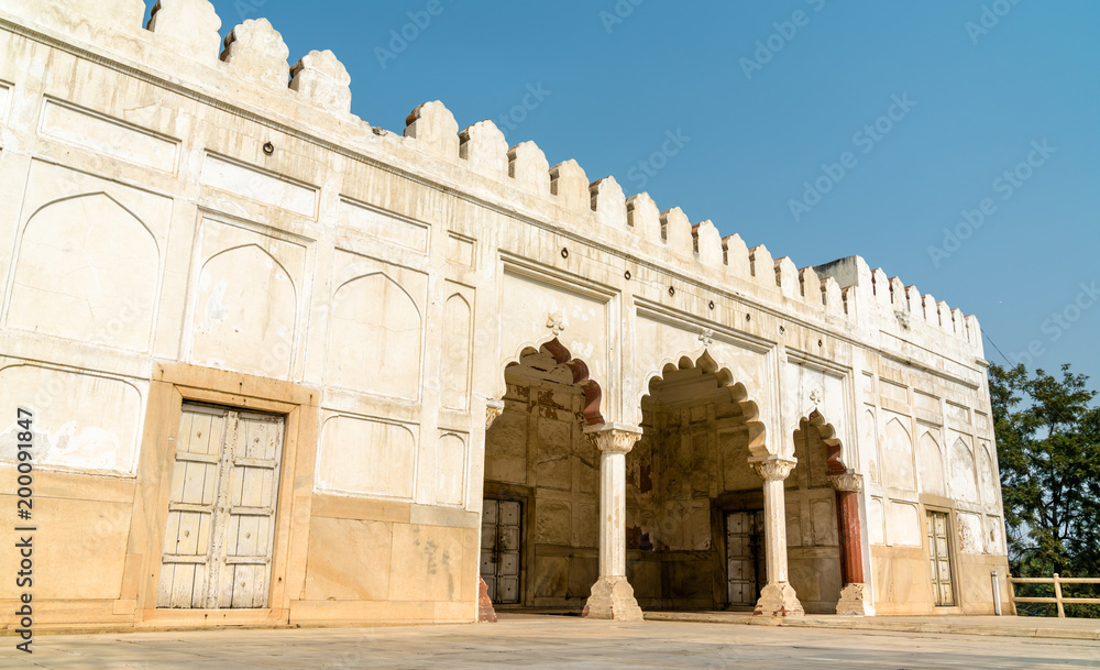 Fototapeta premium The Hammam-e-Lal Qila, the Turkish bath in the Red Fort of Delhi, India