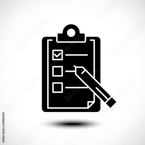 Wish list icon, Vector illustration