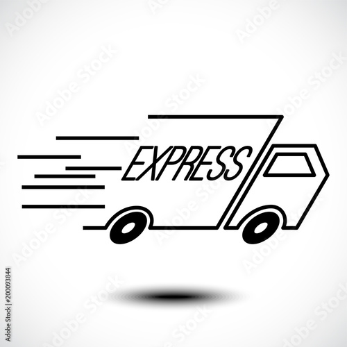 Express delivery line icon....