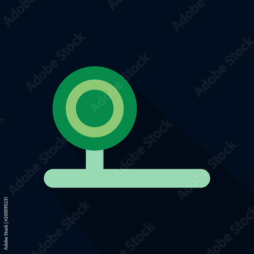 Reflector frontal of otolaryngologist icon