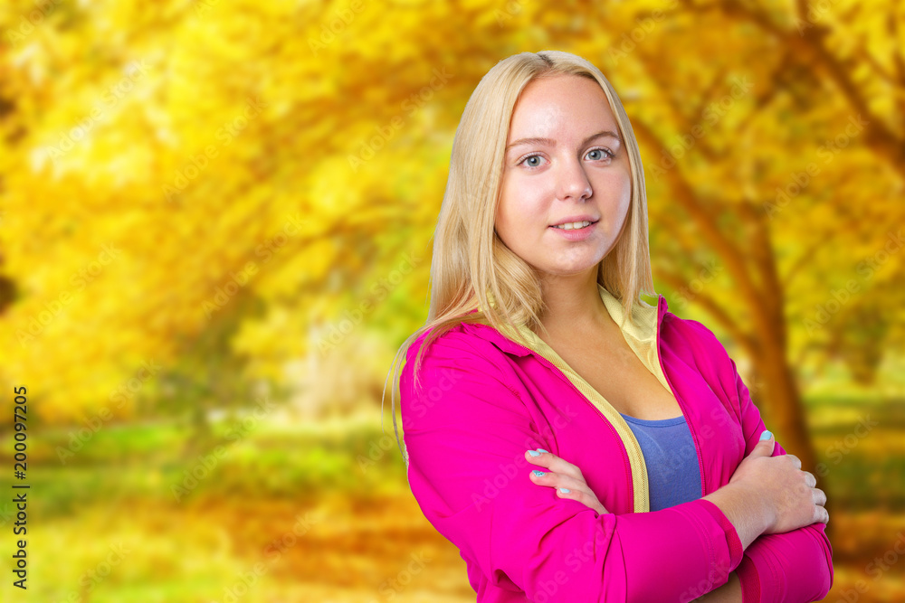 Portrait of beautiful smiling young woman Portrait of beautiful smiling young woman